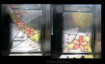 桜ステンドグラス パネル l ステンドグラス工房Glass Rockets