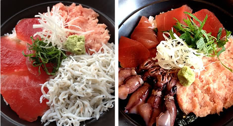 季節の三色丼