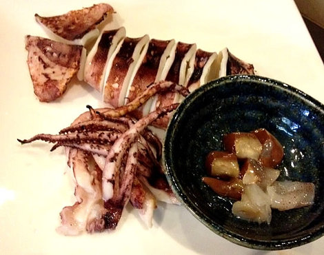 イカの一夜干し・わた塩辛付き