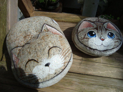 石ねこで有名な、晴れるや工房におじゃま