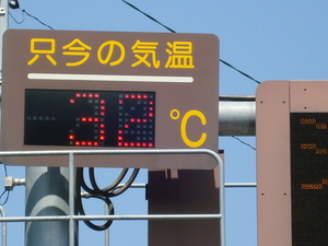 一転、真夏日