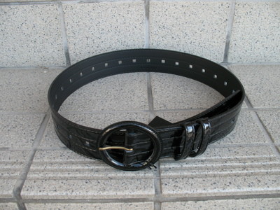 LOUNIE   エナメルレザーベルト