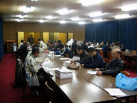 裸祭保存会会議の様子