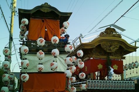 宮口のお祭り　三階屋台