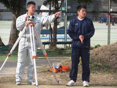 2017.3.12 ： グランド整備　ウエイトトレーニング場
