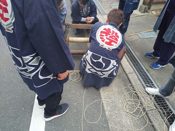 糸枠に糸