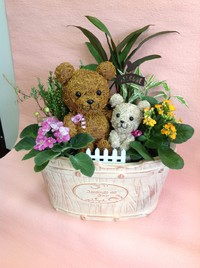 トピアリー　親子ぐま♪ 2013/07/25 18:52:17