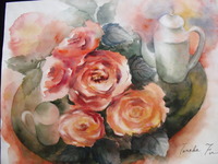 アートフラワー＆水彩画展始ります。