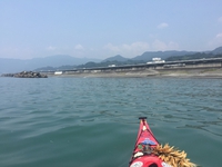 静岡市を最も低い目線で見る。　シーカヤック日本一周の海旅７月３１日