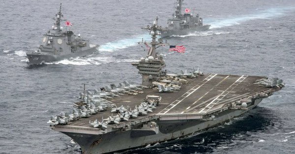 米海軍空母と強襲揚陸艦計6隻が朝鮮半島近海に集結？