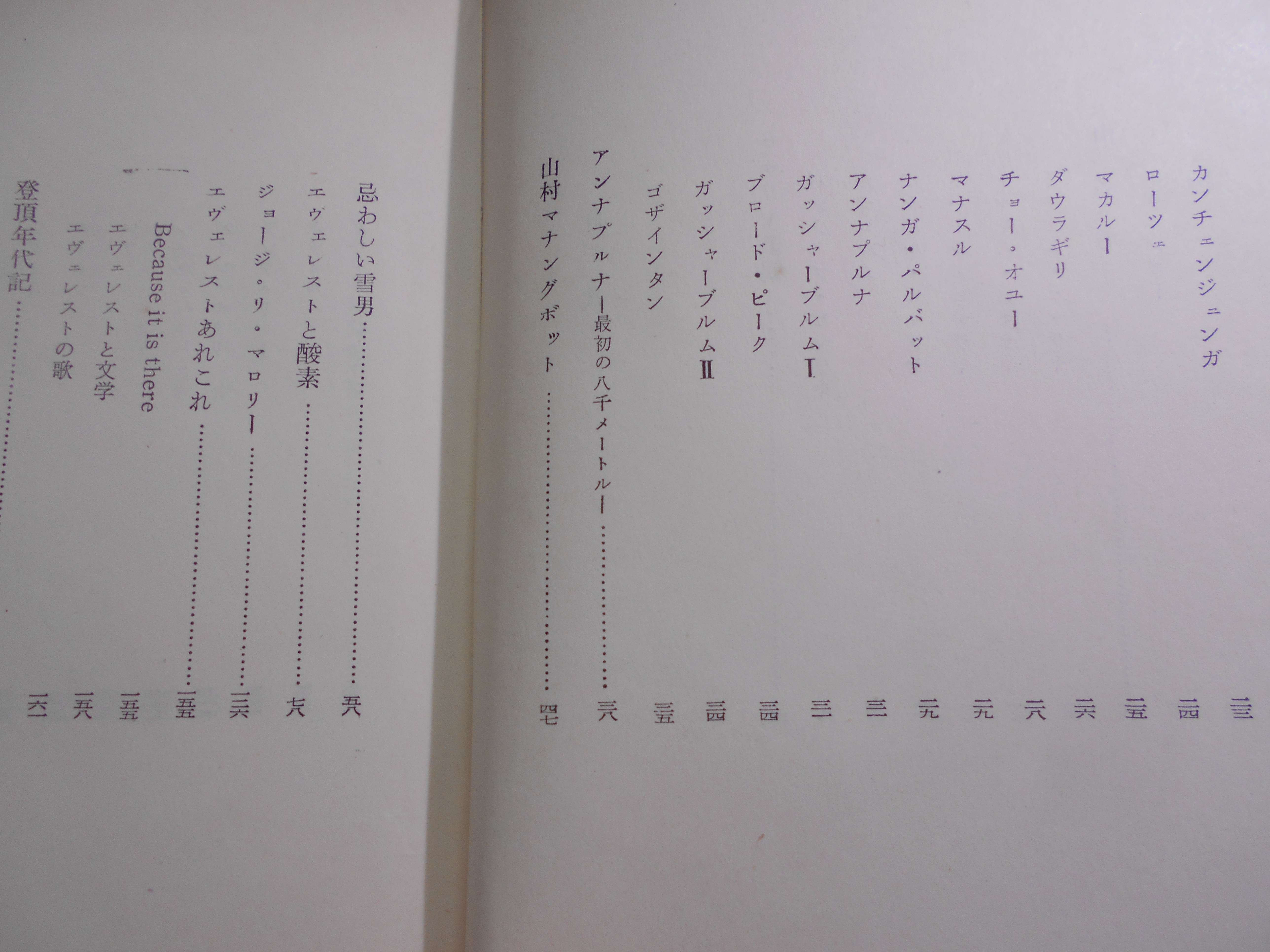 ヒマラヤ　山と人　深田久弥　中央公論社　昭和31年刊　初版