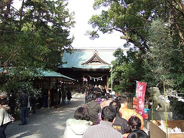 八幡宮へ初詣に行きました