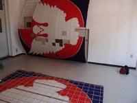 そろそろ凧修理 2011/12/14 20:33:48