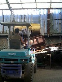 土をまぜました