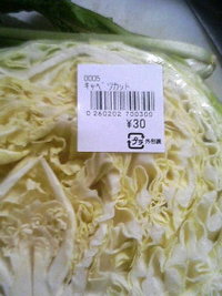 キャベツ半玉３０円 2008/04/23 17:15:14