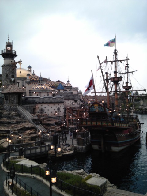 夜のディズニーシー