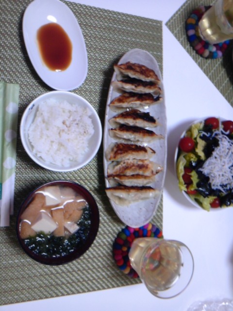 餃子を作ってみましたぁ☆