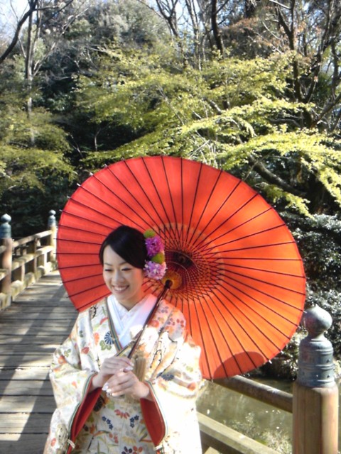 浜松城での和装撮影②