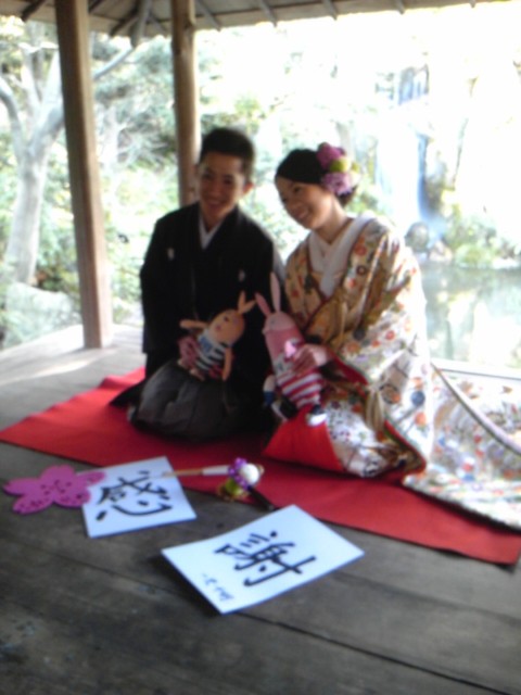 浜松城での和装撮影①