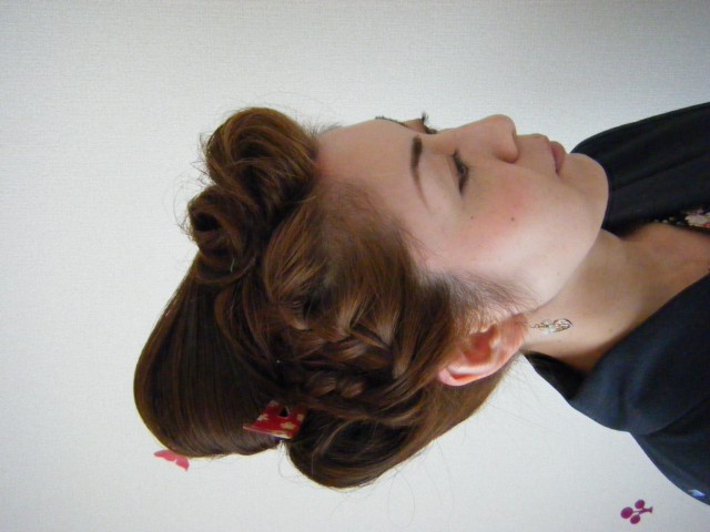 祭りヘアーセット②