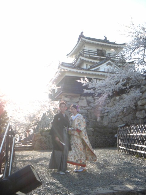 浜松城での和装撮影①