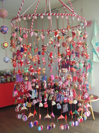 つるし飾り＆手まり展始まる 2011/02/03 07:41:34