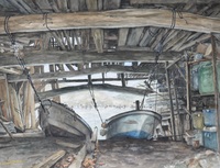 斎藤雅紀水彩画展始まる