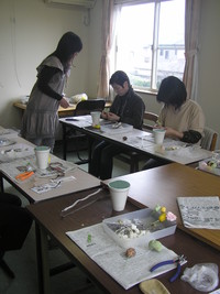 ブリザーブドフラワー教室 2010/03/01 20:45:54