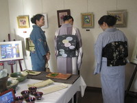 お着物姿の来客
