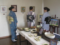 お着物姿の来客