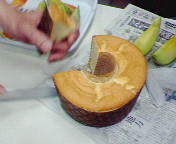 メロンとシフォンケーキ