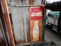 コーラのレトロ看板