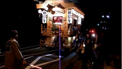 渭伊神社の祭り屋台