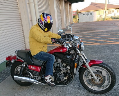 丁寧に乗らせて頂きながら高速走行等の実走行のテストもする当社のバイク車検！イタリアの名車の次はマッチョなV－MAX！！