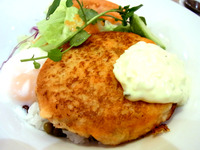 サーモンバーグのロコモコ風