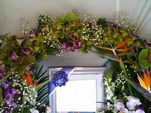 生花祭壇納品