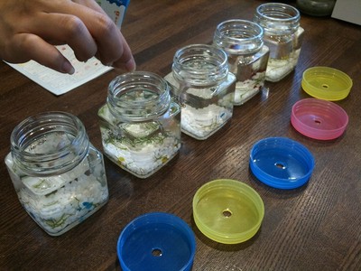 ばにーちゃん、お食事中。