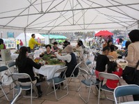 フラワーアレンジ教室　in　花と緑の祭2009