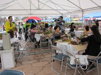 フラワーアレンジ教室　in　花と緑の祭2009