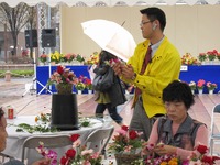 フラワーアレンジ教室　in　花と緑の祭2009