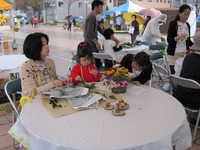 フラワーアレンジ教室　in　花と緑の祭2009