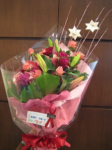 Xmasプレゼントの花束