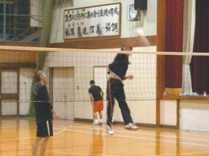 バレーボールの練習