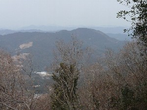 三岳城跡からの眺め