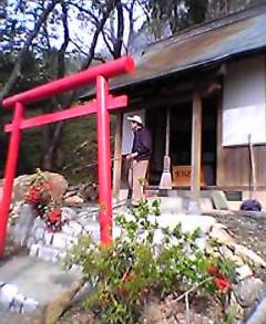 城山稲荷祭典準備
