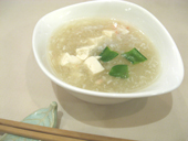 豆腐と蟹肉入りフカヒレスープ