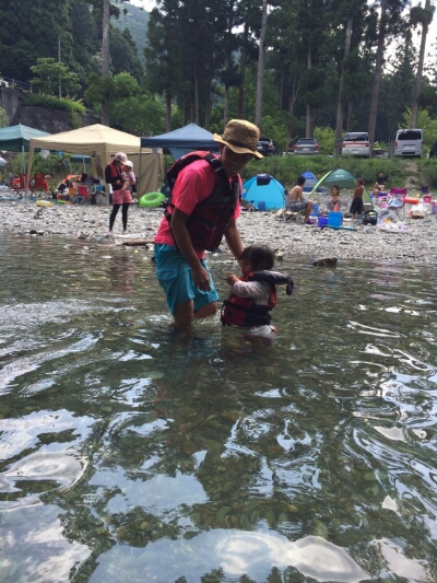 川遊び初体験！