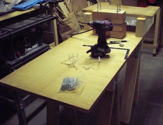 フィン用の作業台