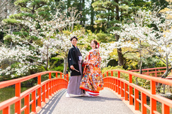 掛川城で和装前撮り
