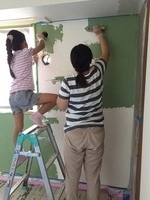 DIYロハスウォール塗り